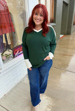 Carrie V-Neck Long Sleeve Top