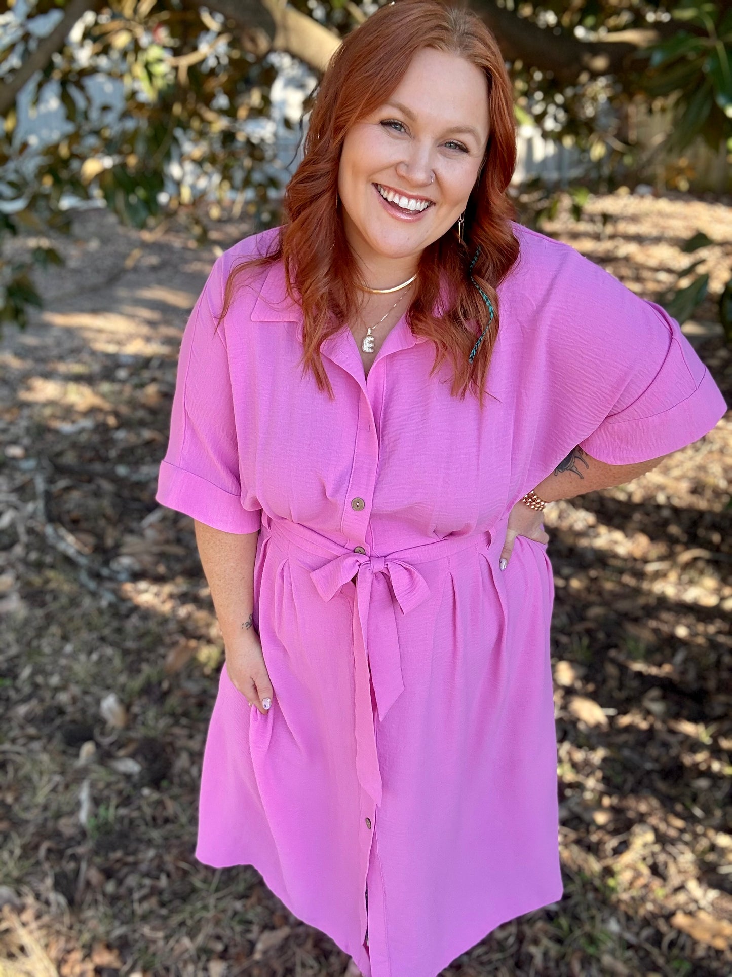 Lexi Midi Tie Dress