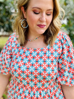 Georgia Geo Print Dress
