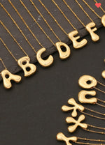 SS Bubble Initial Necklace