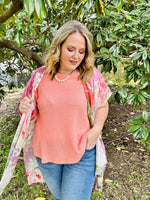 Blake Crochet Coral Top