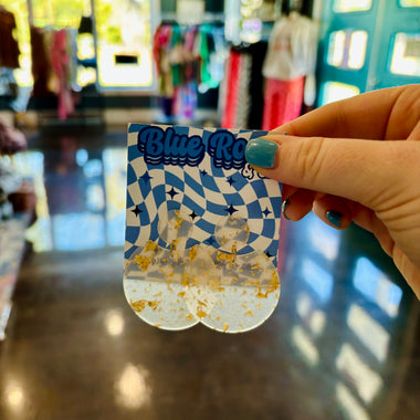 Acrylic Fleck Drop Earrings