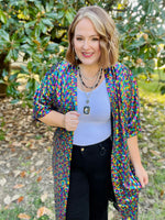 Multicolor Sequin Duster
