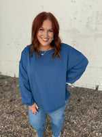 Jasmine High Low Top in Blue