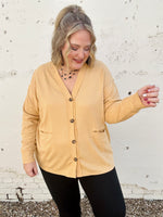 Two-Toned Charm Cardigan - Marigold
