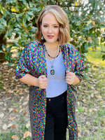 Multicolor Sequin Duster