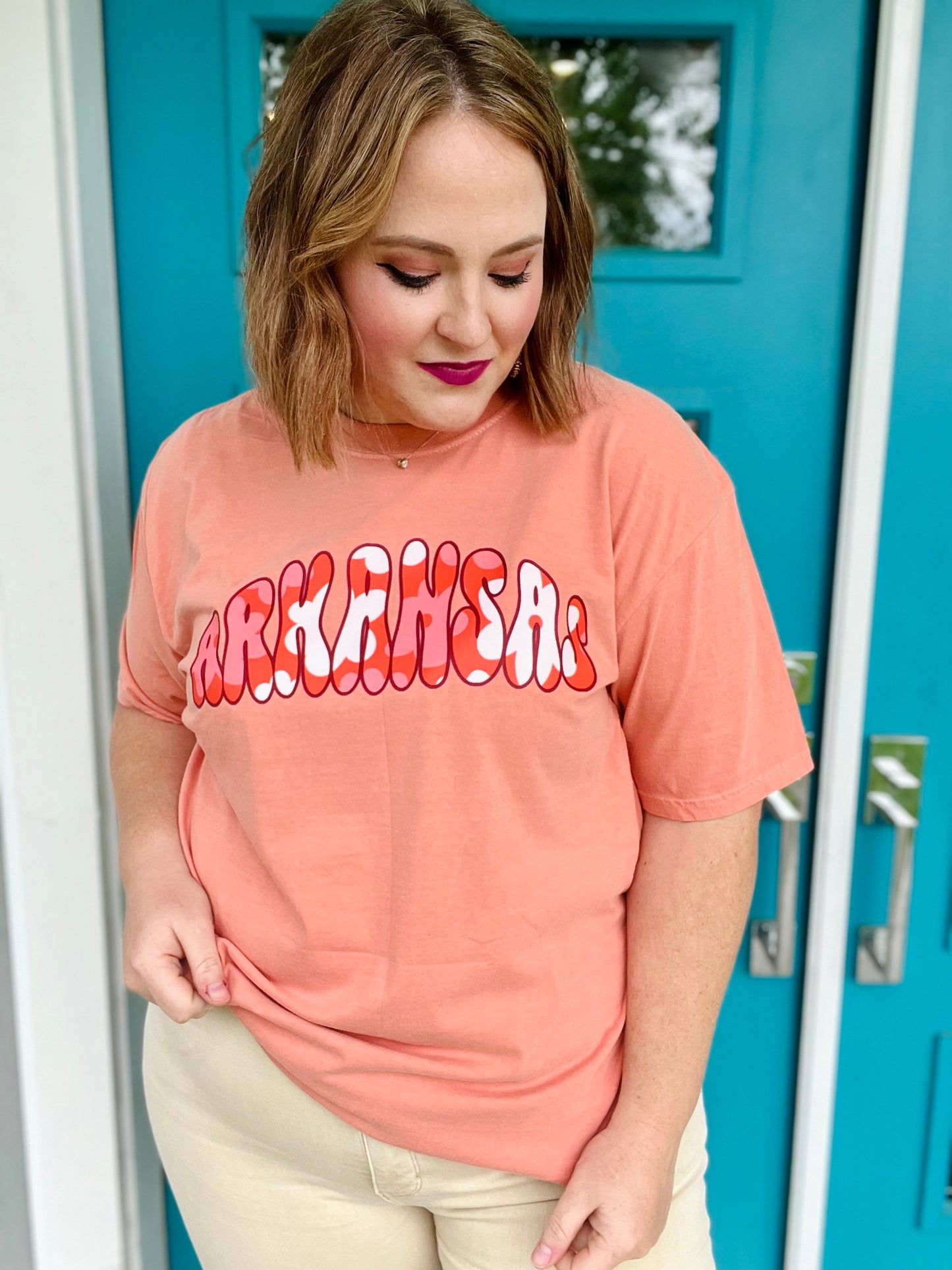 Retro Floral Arkansas Tee