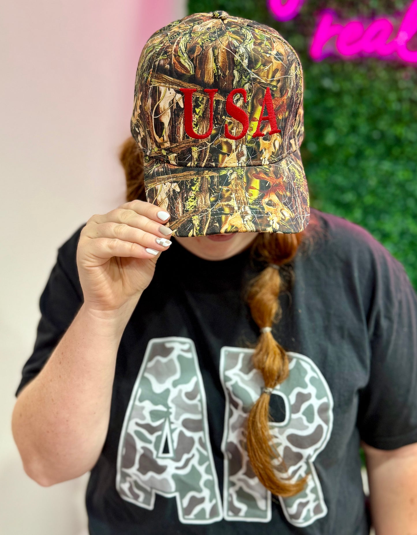 Camo USA Embroidered Hat