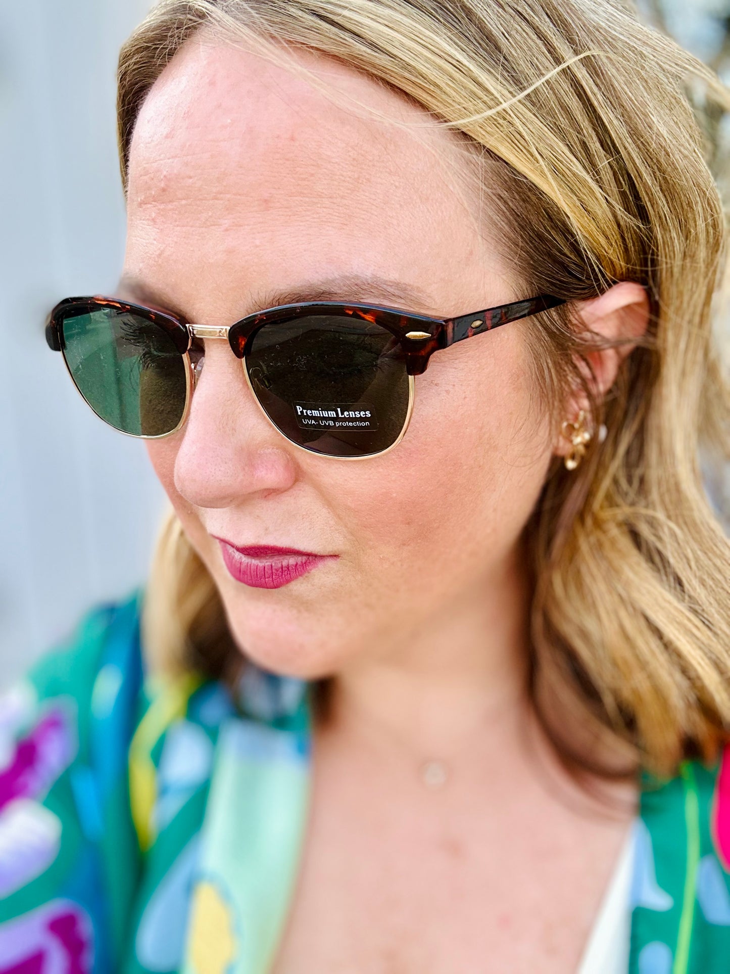 Retro Metal Rim Sunglasses (Multiple Colors)