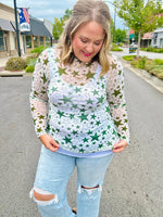 Star of the Show Mesh Top in Green