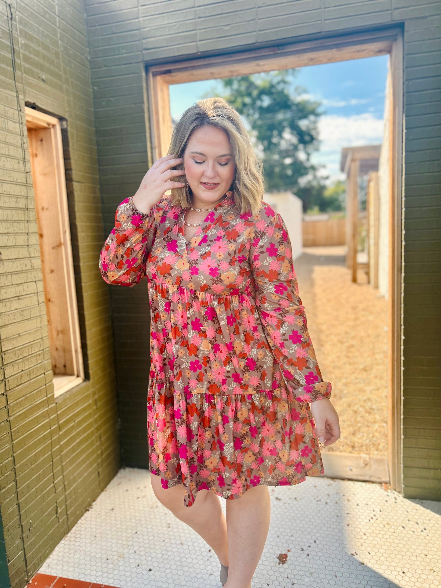 Molly Floral Tiered Mini Dress