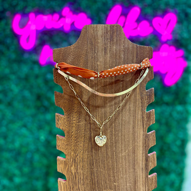 Triple Layer Scarf Necklace