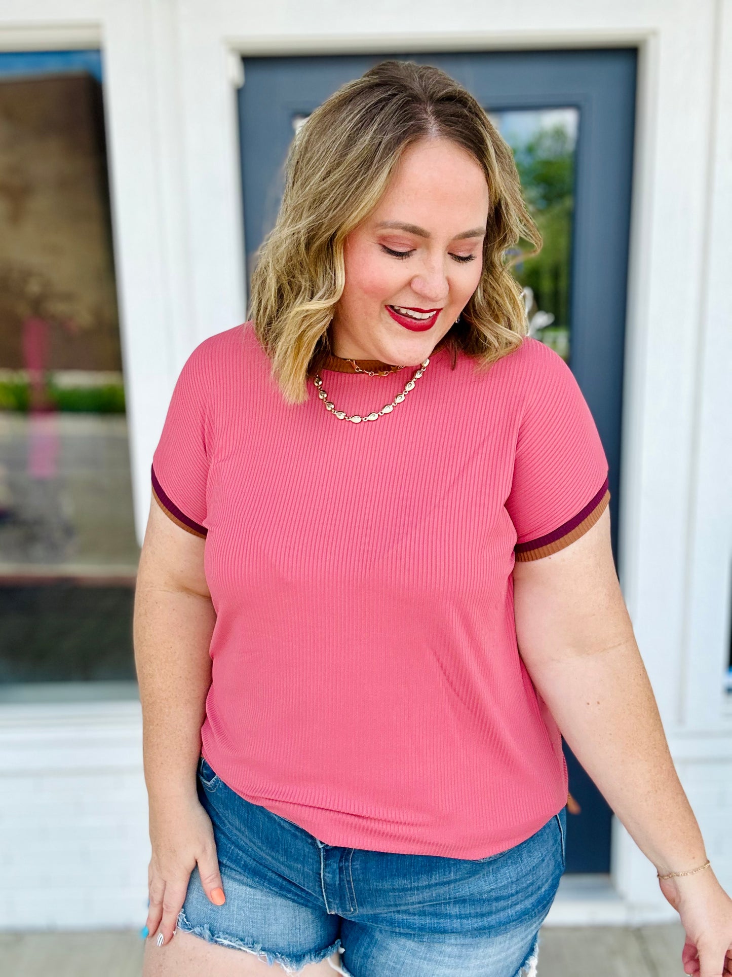Finley Two Tone Top
