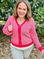 Sandra Pink Button Up Sweater