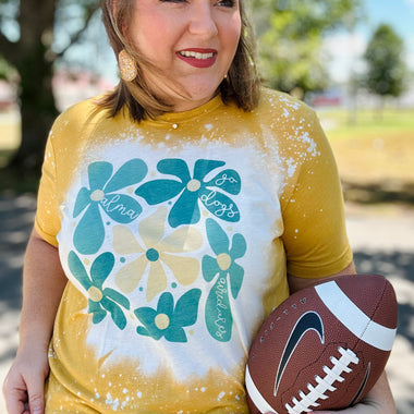Abstract Floral School Tee