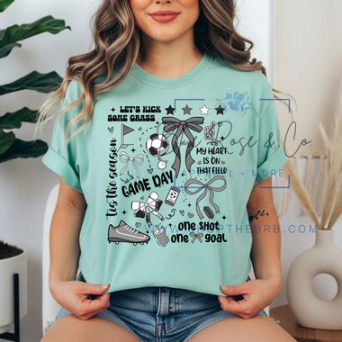 Soccer Collage Tee (Choose your color!)