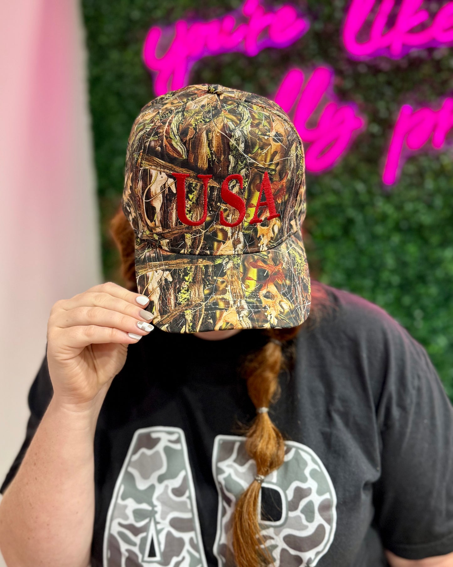 Camo USA Embroidered Hat