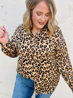 Leopard Print Long sleeve Button Up