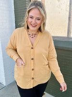 Two-Toned Charm Cardigan - Marigold