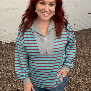 Ally Front Zipper Long Sleeve