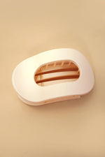 Jumbo Lay Flat Oval Hair Claw Clips (Multiple Colors)