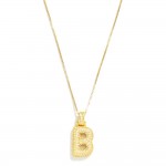 RESTOCK Studded Bubble Initial Necklace