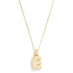 RESTOCK Studded Bubble Initial Necklace