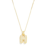 RESTOCK Studded Bubble Initial Necklace