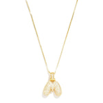 RESTOCK Studded Bubble Initial Necklace