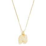 RESTOCK Studded Bubble Initial Necklace