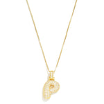 RESTOCK Studded Bubble Initial Necklace