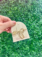 Gold Bow Hair Pin