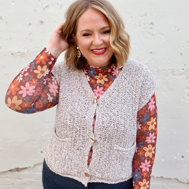 Sandra Button Down Sweater Vest