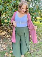 Olive Palazzo Pants