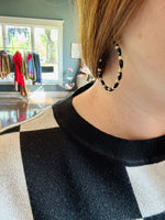 Gold Tone Hoop Earrings (Multiple Colors)