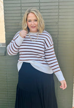 Striped Knit Sweater