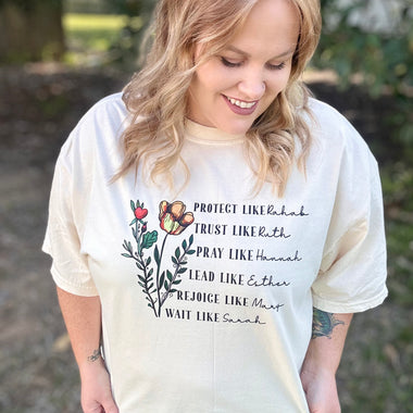 Women Of The Bible Tee On Comfort Colors