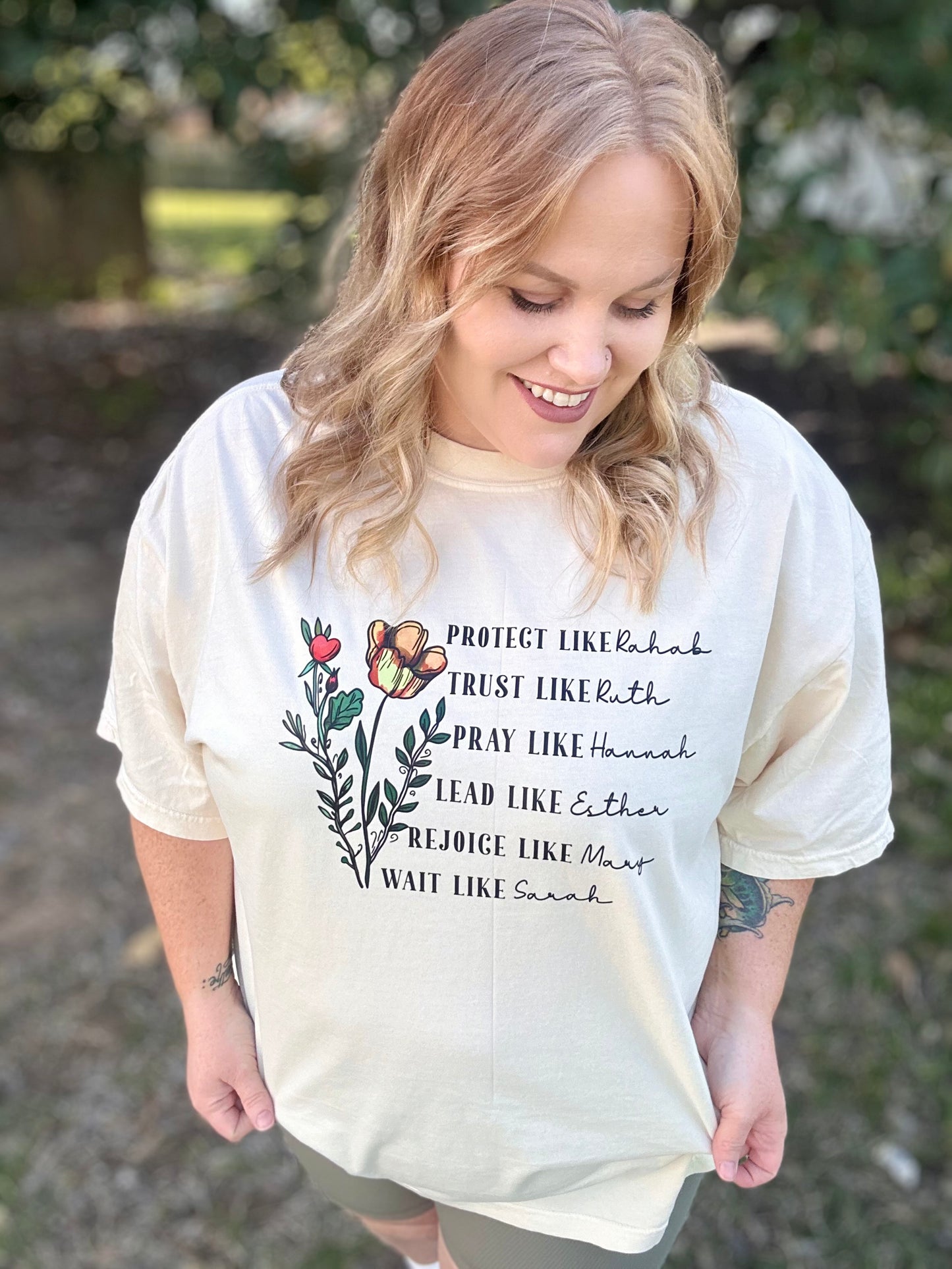 Women Of The Bible Tee On Comfort Colors