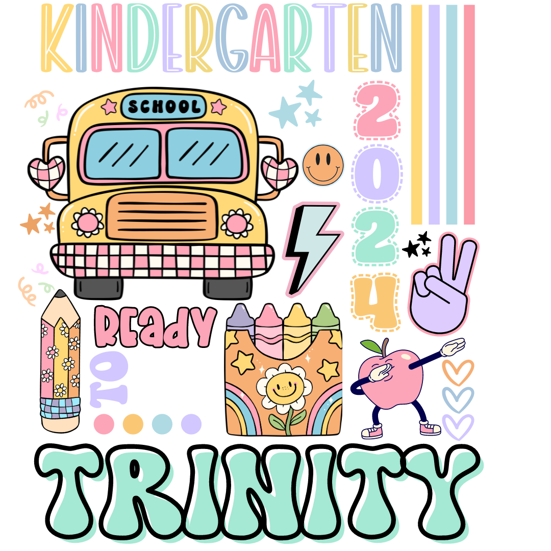Customized Collage Back to School Tee (Any color, any size!)