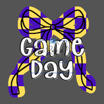 Red Checkered Bow Game Day (Customizable)