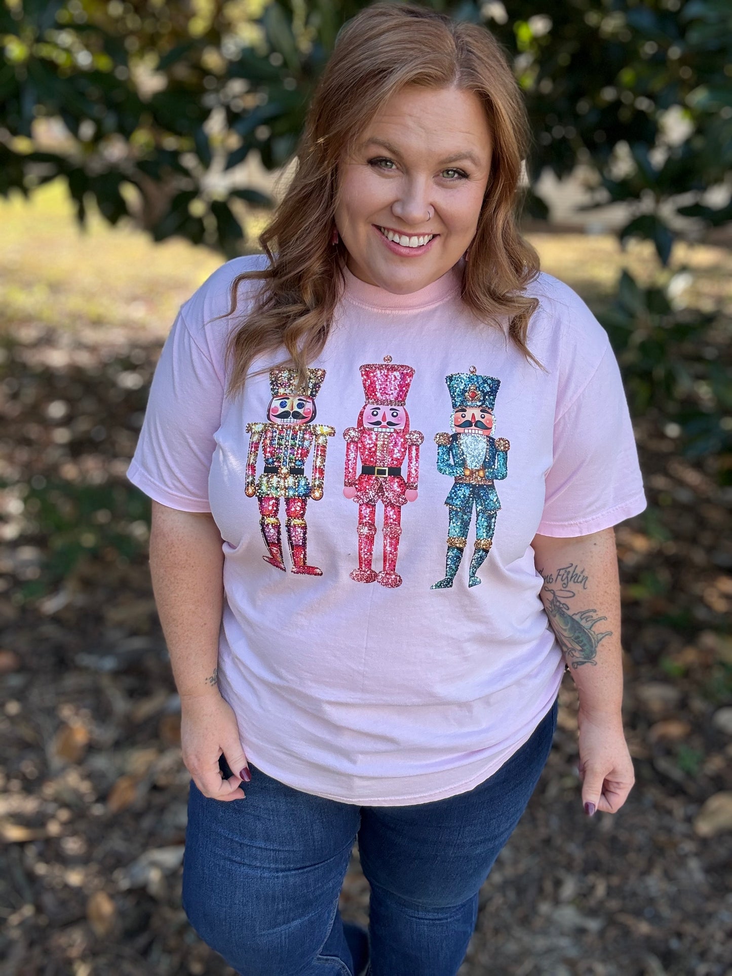 Faux Glitter Nutcracker Tee