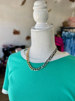 Duo Color Chain Necklace