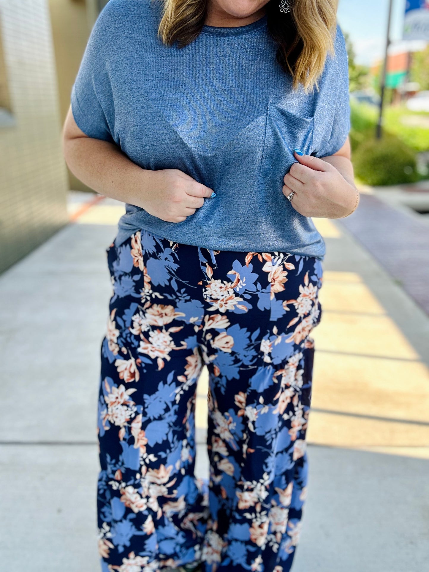 Katie Floral Wide Leg Pant