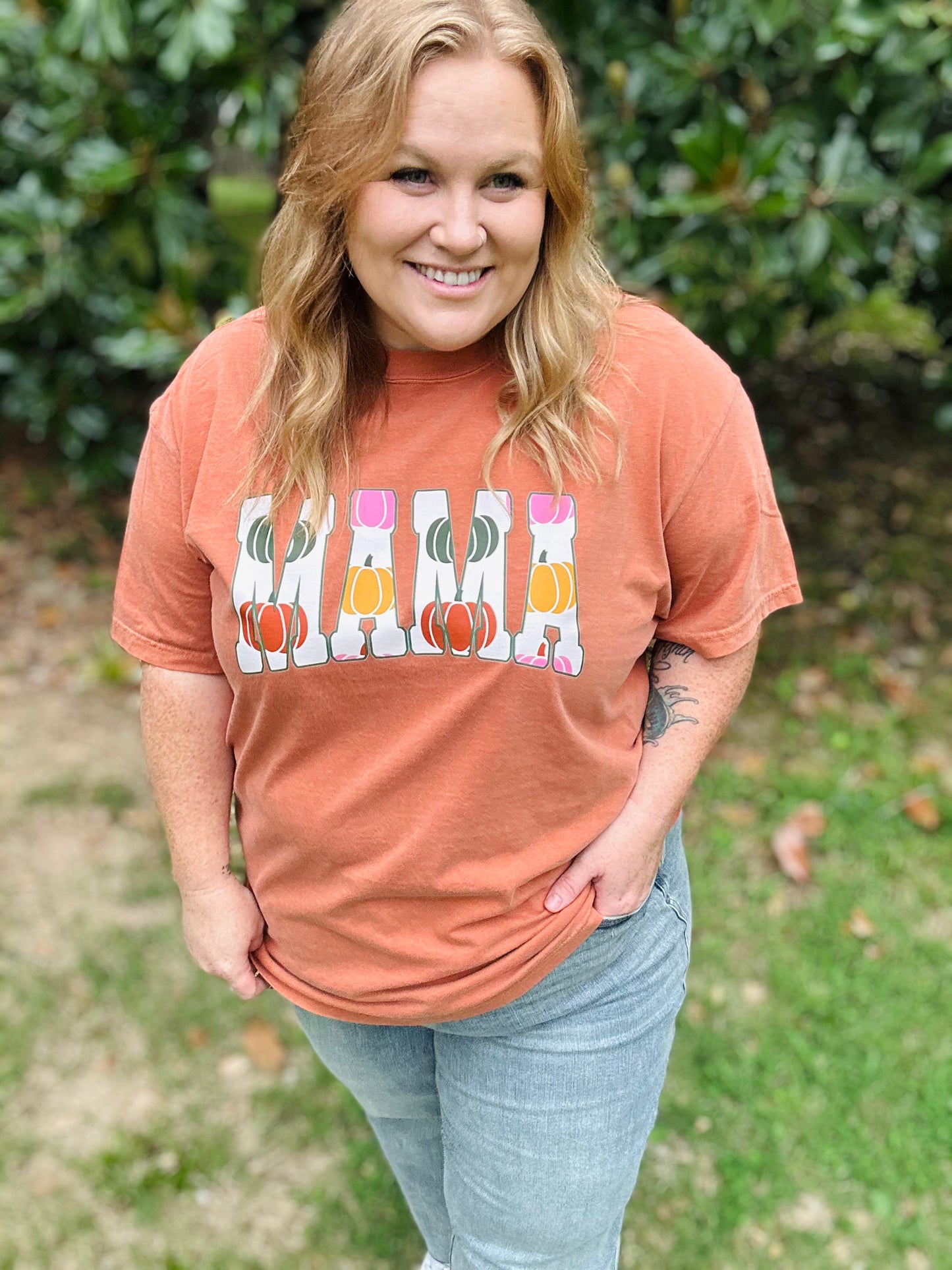 RESTOCK Pumpkin Mama Tee On Comfort Colors