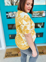 Checkered School Spirit Bleached Tee