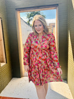 Molly Floral Tiered Mini Dress