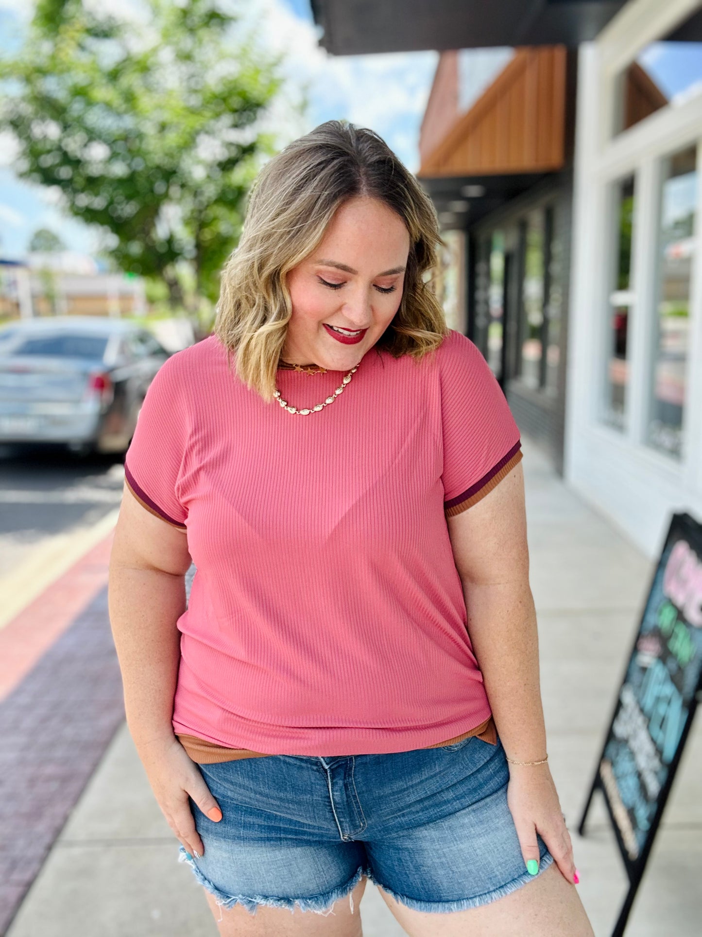 Finley Two Tone Top
