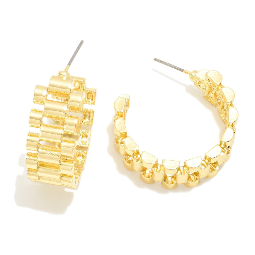 Chain Link Hoops (Multiple Colors)