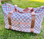 Checkered Travel Duffel (Multiple Colors)