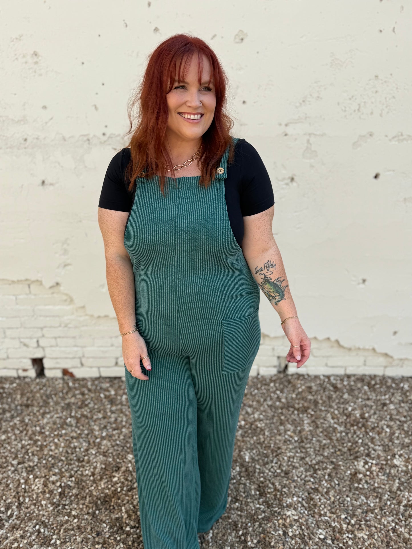 Sleeveless Solid Urban Ribbed Jumpsuit